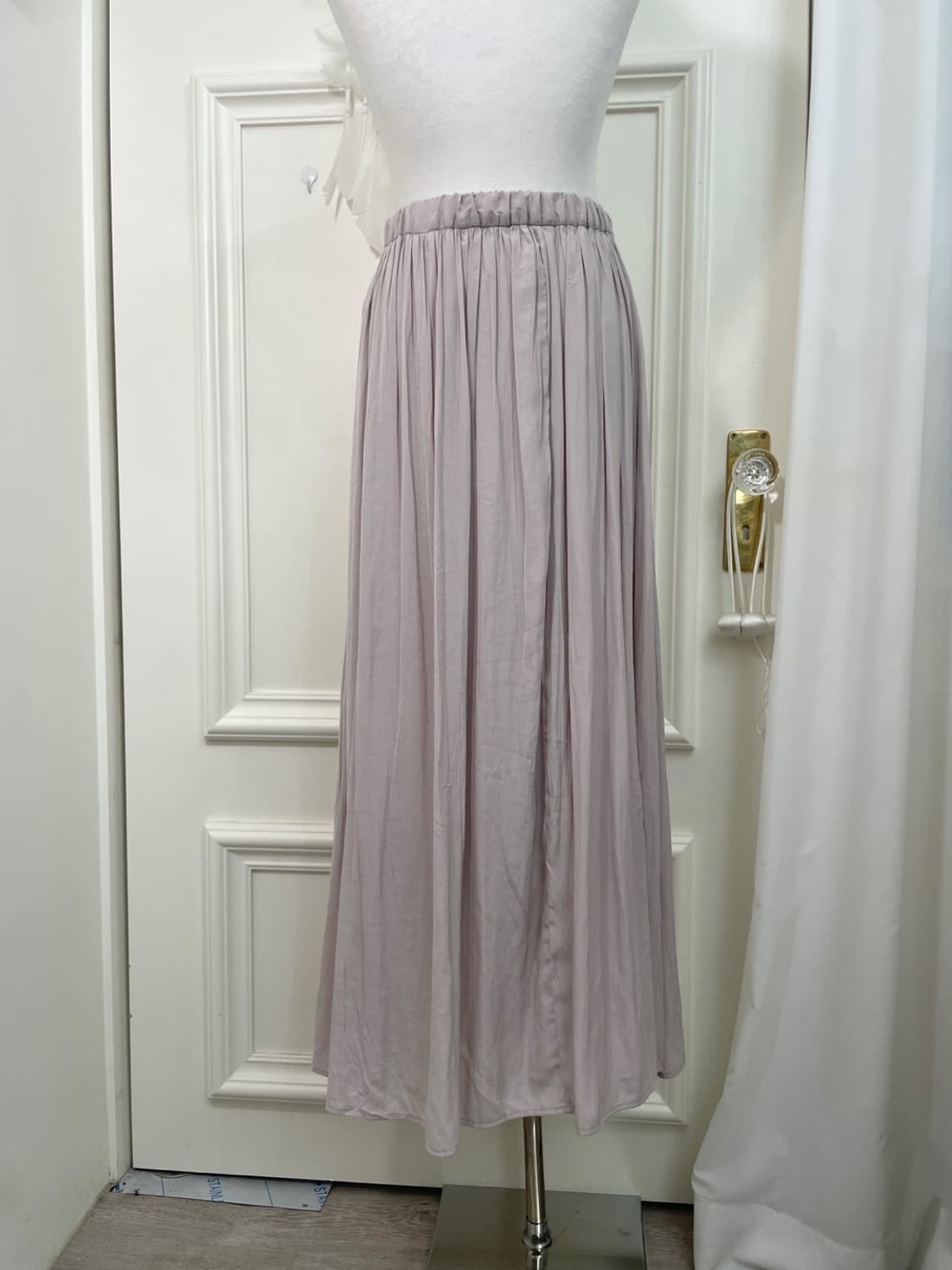 sheer lavender shirring banding long ski 상품이미지4