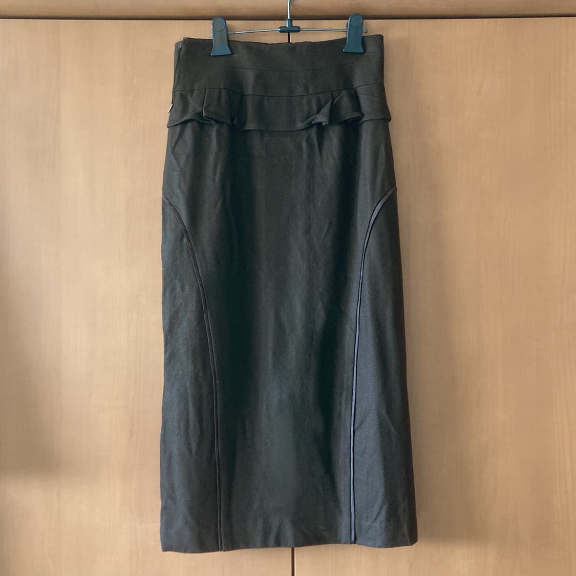 Deep brown long skirt 상품이미지2