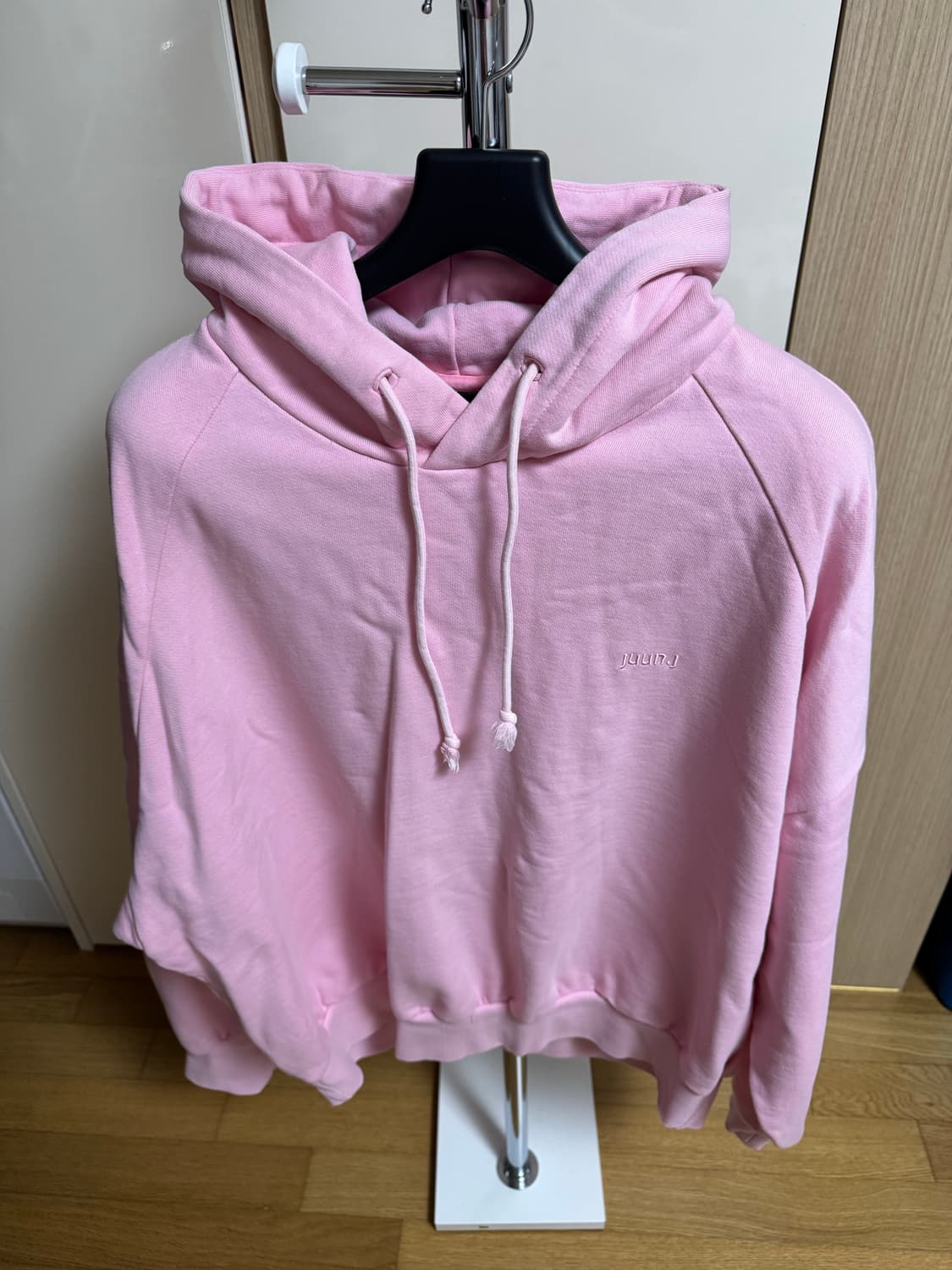 준지 아카이브 오버핏 연핑크 후드 미친 가격에 판매합니다! 상품이미지1