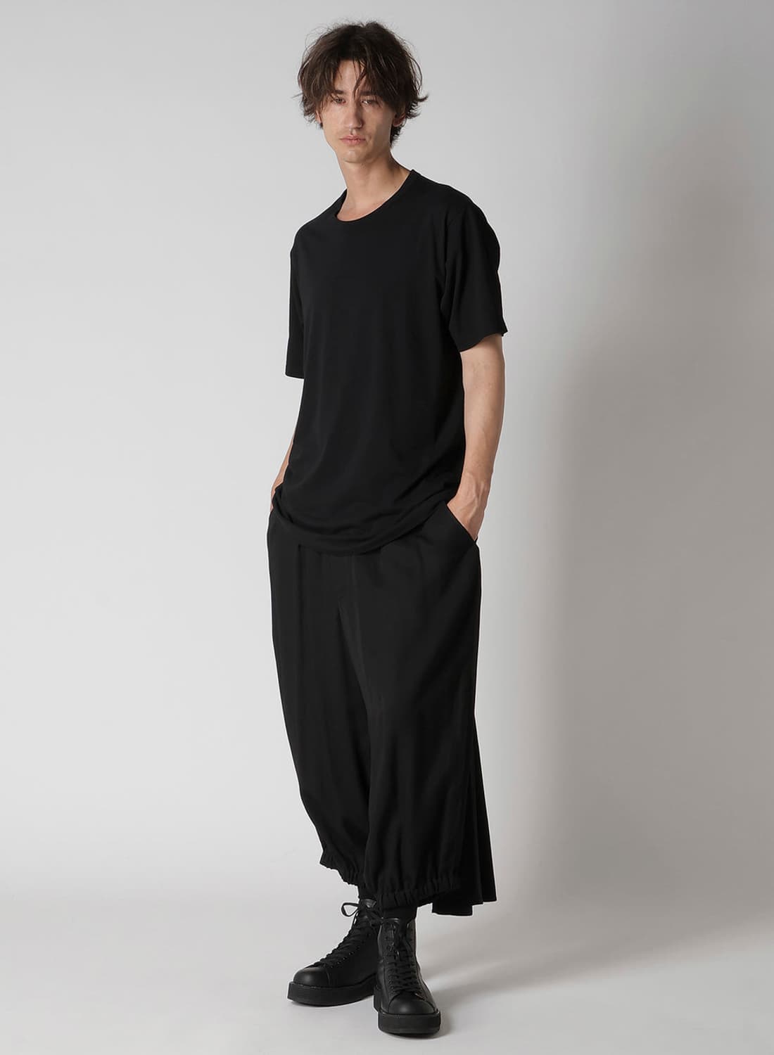 26ss yohji yamamoto pour homme 카라스 팬츠 상품이미지5