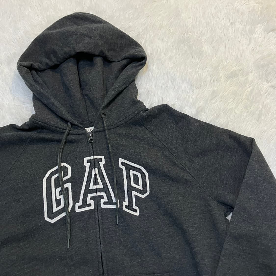 빈티지 갭 차콜 후드 집업 798 y2k 스트릿 갸루 펑키 일본빈티지 상품이미지5
