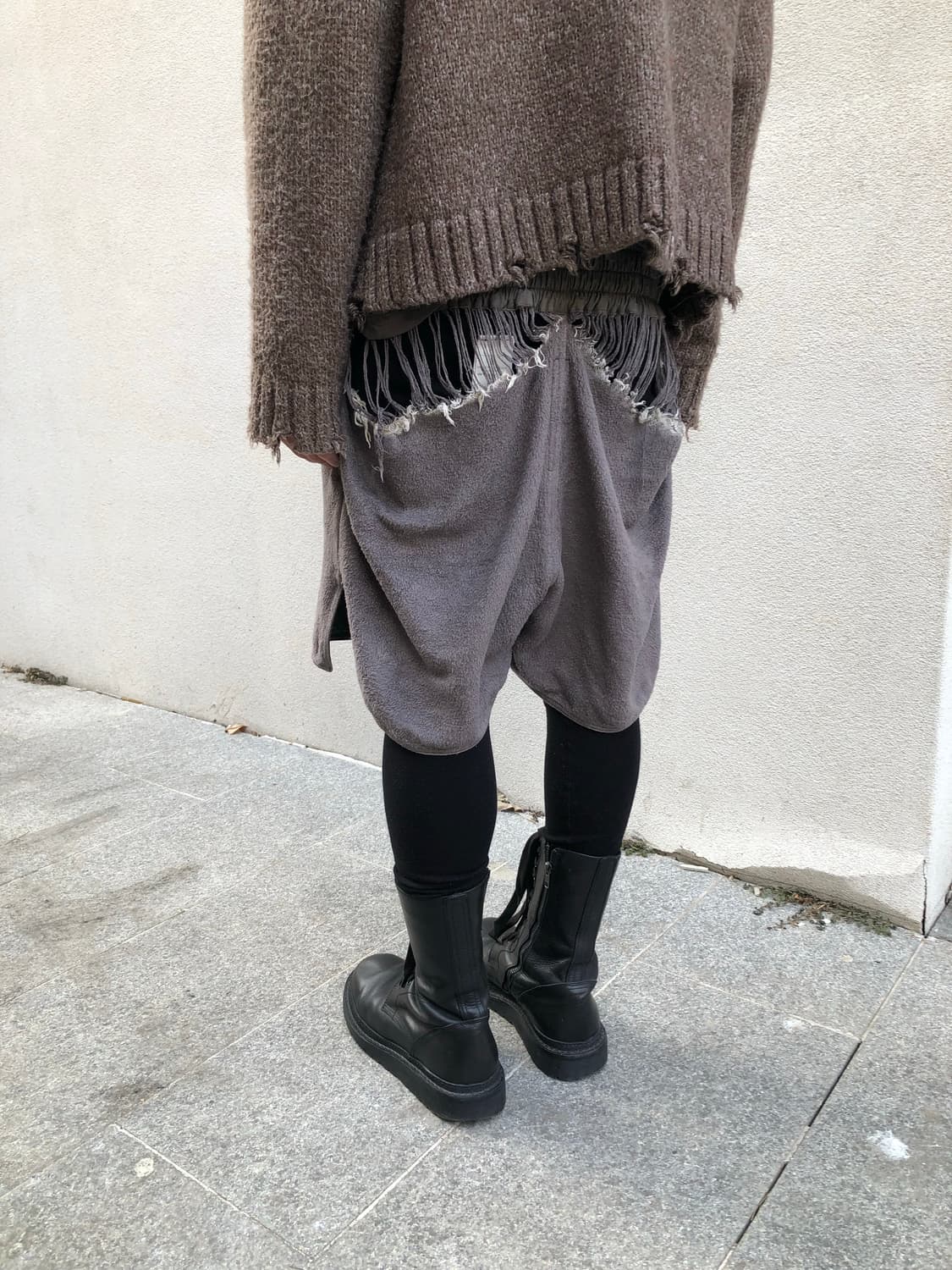 릭오웬스 14FW 펠트 복싱 쇼츠 상품이미지5