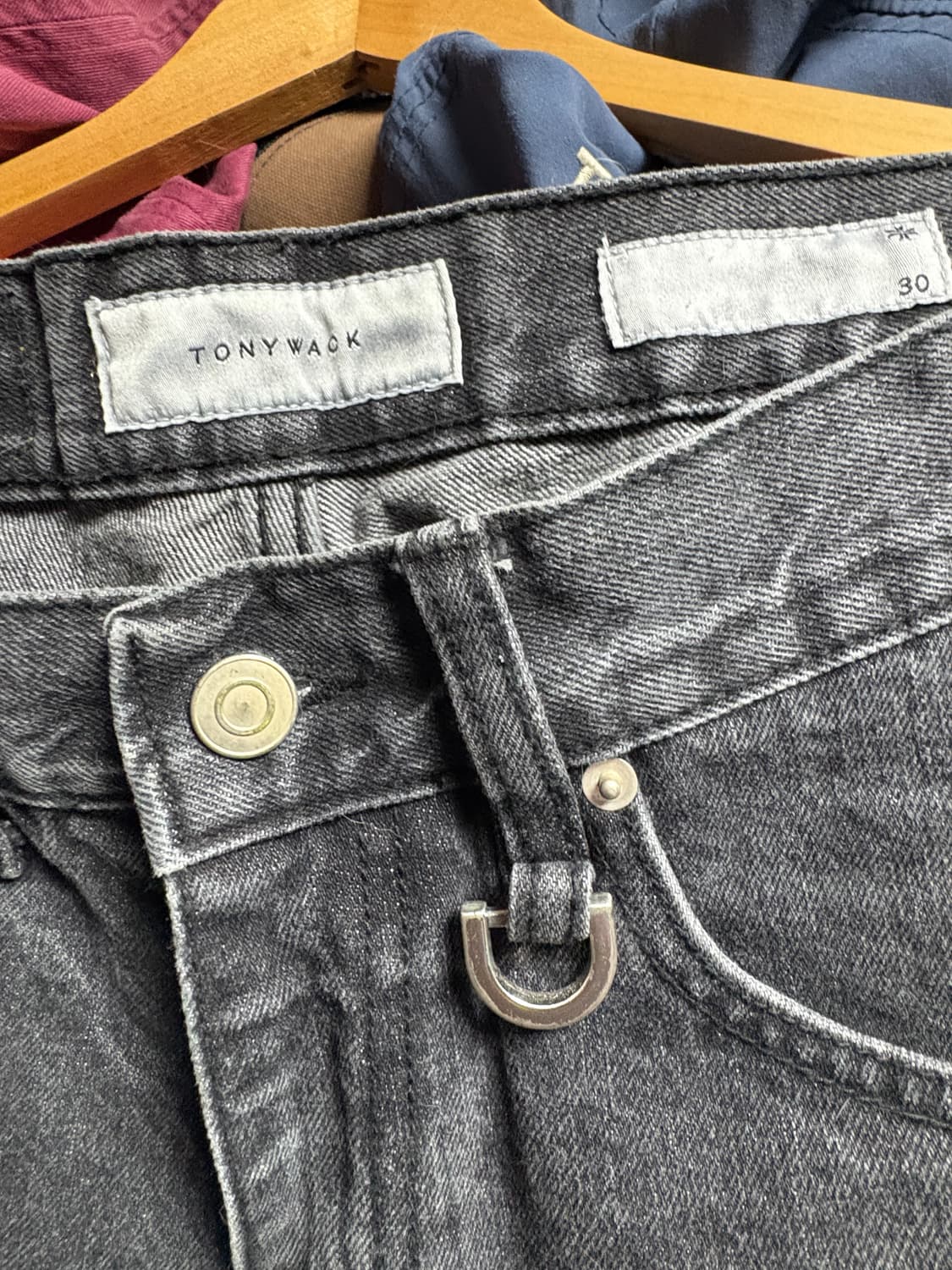 토니웩 TONYWACK 블랙 워싱 데님 팬츠 30 상품이미지3