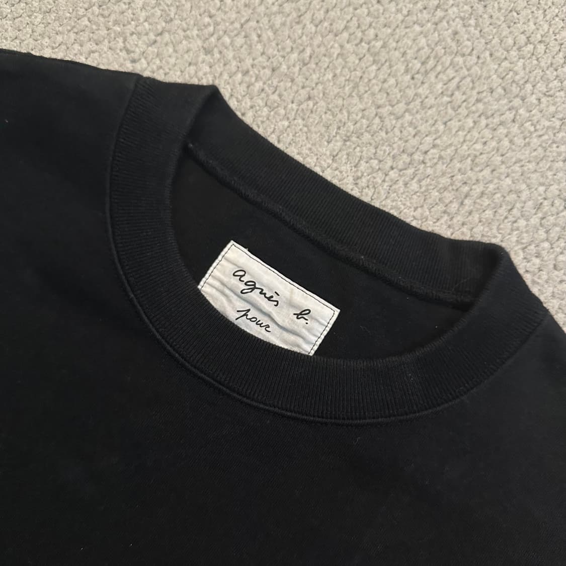 Agnes b 아네스베 로고 맨투맨 상품이미지5