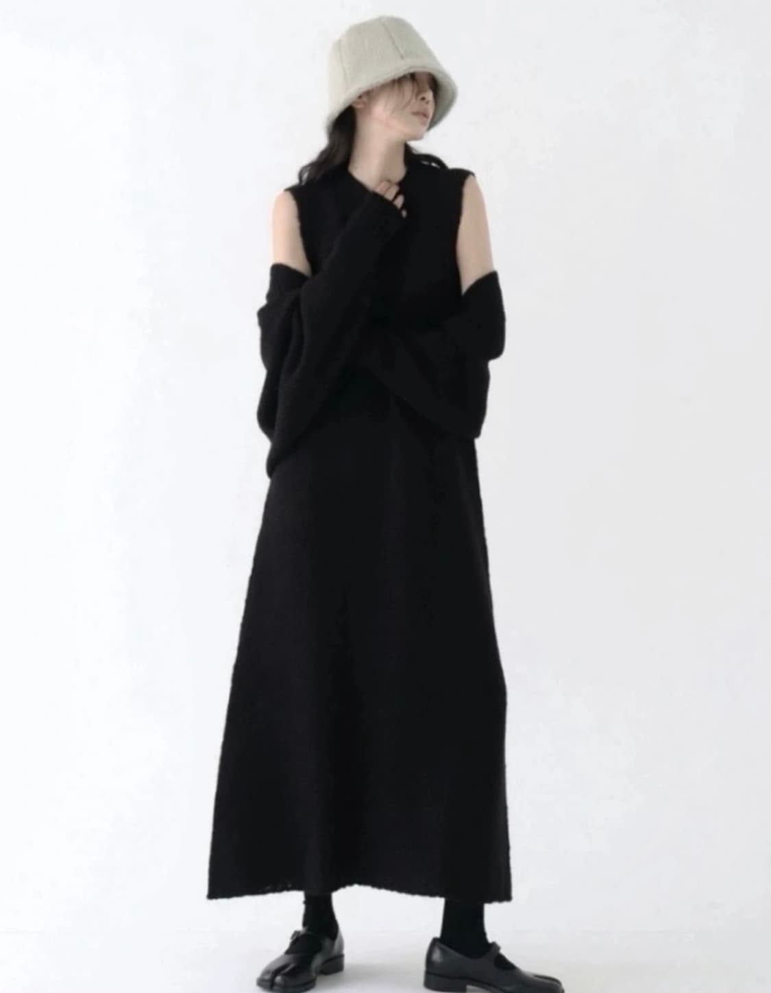 희귀템) 트리밍버드 니트 원피스 셋업 상품이미지1