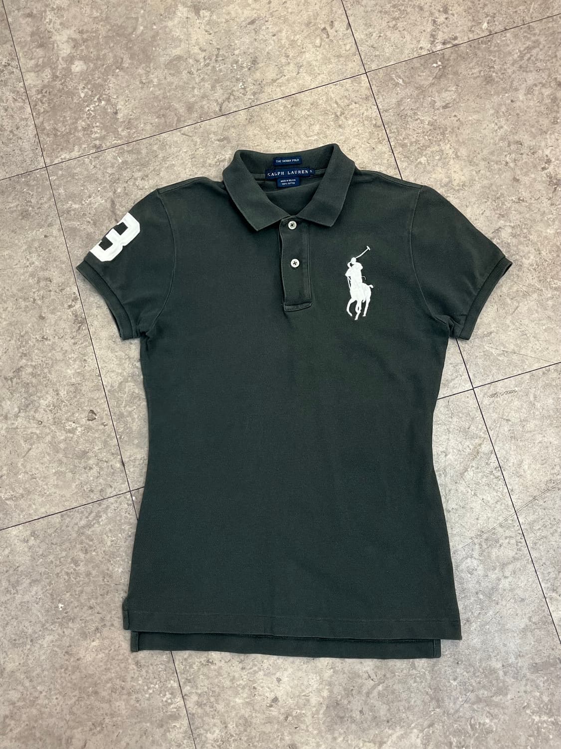 폴로 랄프로렌 빅포니 반팔 카라티 카키 S #csz3018 상품이미지4