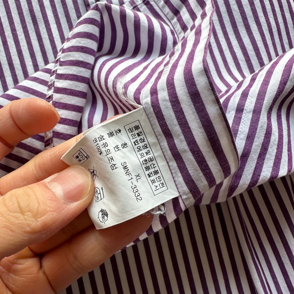 폴로 랄프로렌 퍼플 스트라이프 셔츠 상품이미지4
