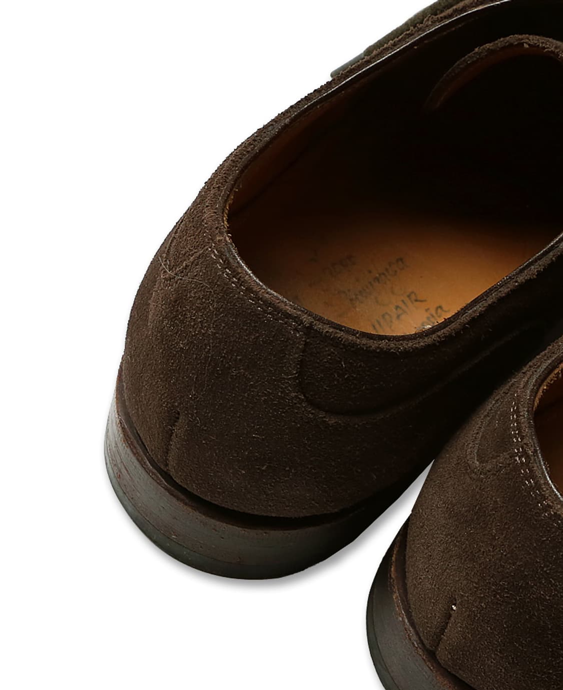 엔조 보나페 [Enzo Bonafe] 다크 브라운 스웨이드 레더 유팁구두 상품이미지5