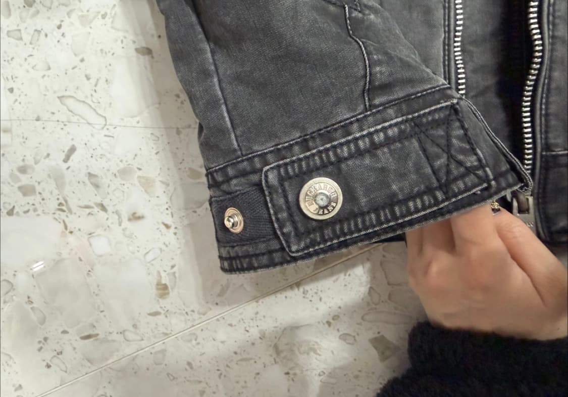 버커루(BUCKAROO) 블랙 워싱 자켓 상품이미지5