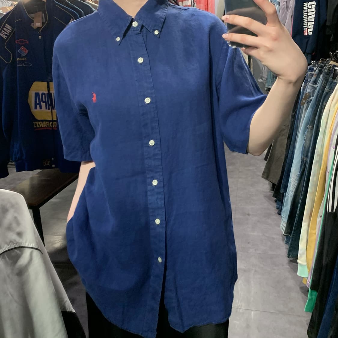 [IM] 폴로 랄프로렌 반팔 셔츠 블루 상품이미지4