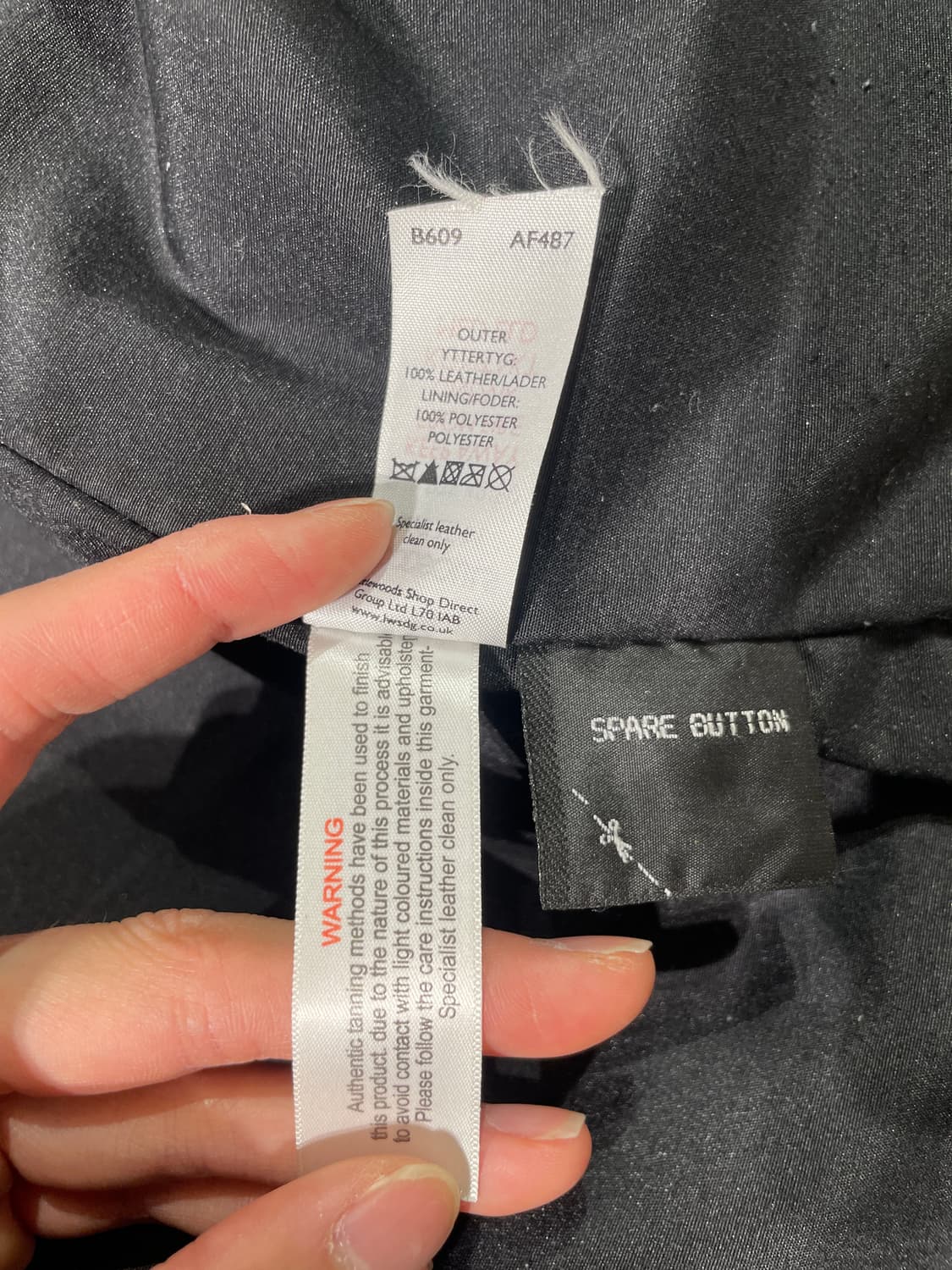 굿소울 블랙 멀티 포켓 레더 자켓 상품이미지9