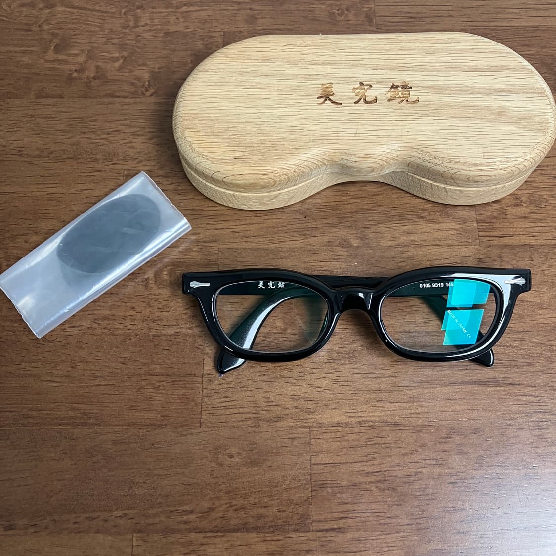 미완경 0105 9319 블랙 씬스퀘어 안경 상품이미지6