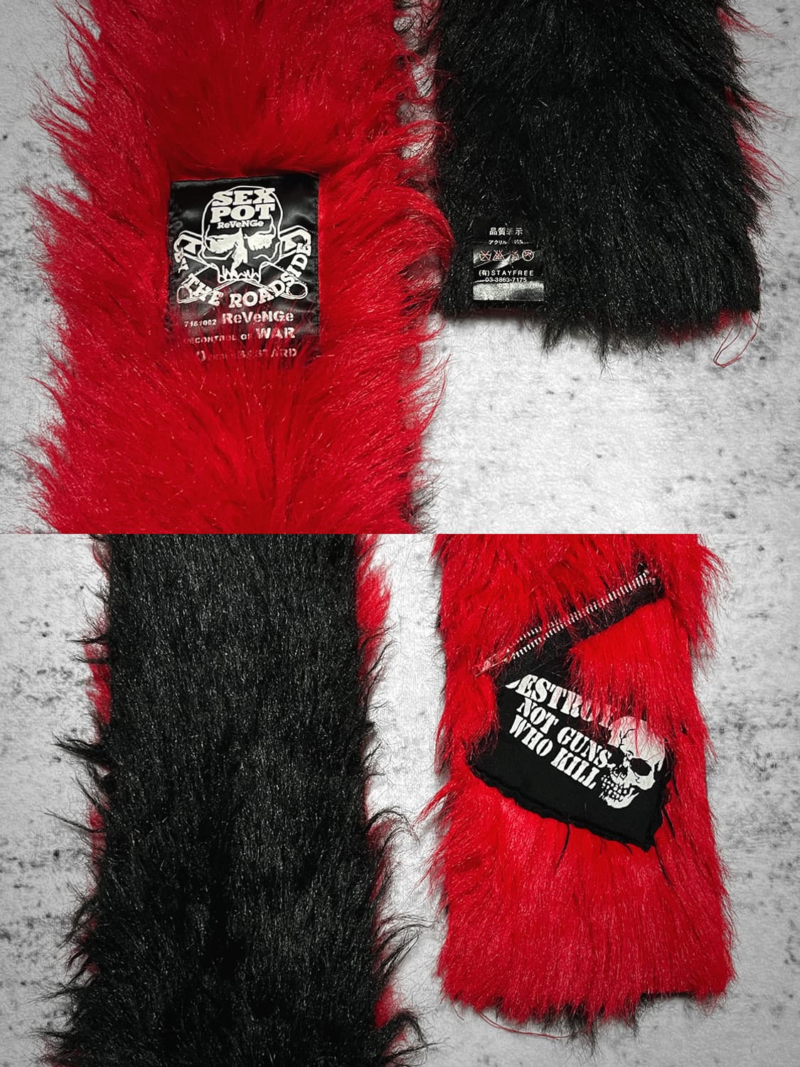 (sex pot revenge) harajuku punk fur muff 상품이미지2