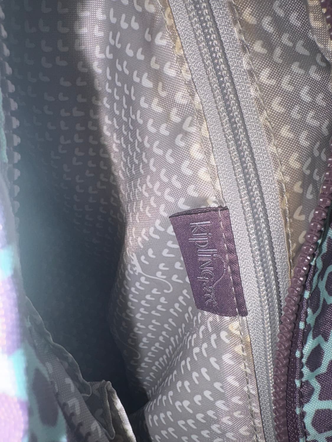 키플링 스타패턴 민트퍼플 크로스백 상품이미지6