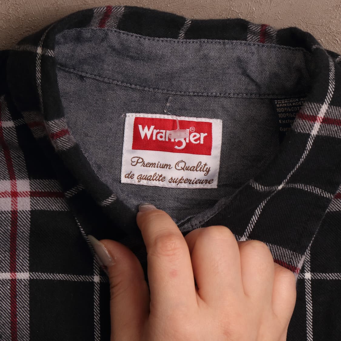 랭글러 코튼 체크 워크셔츠 A1710 상품이미지2