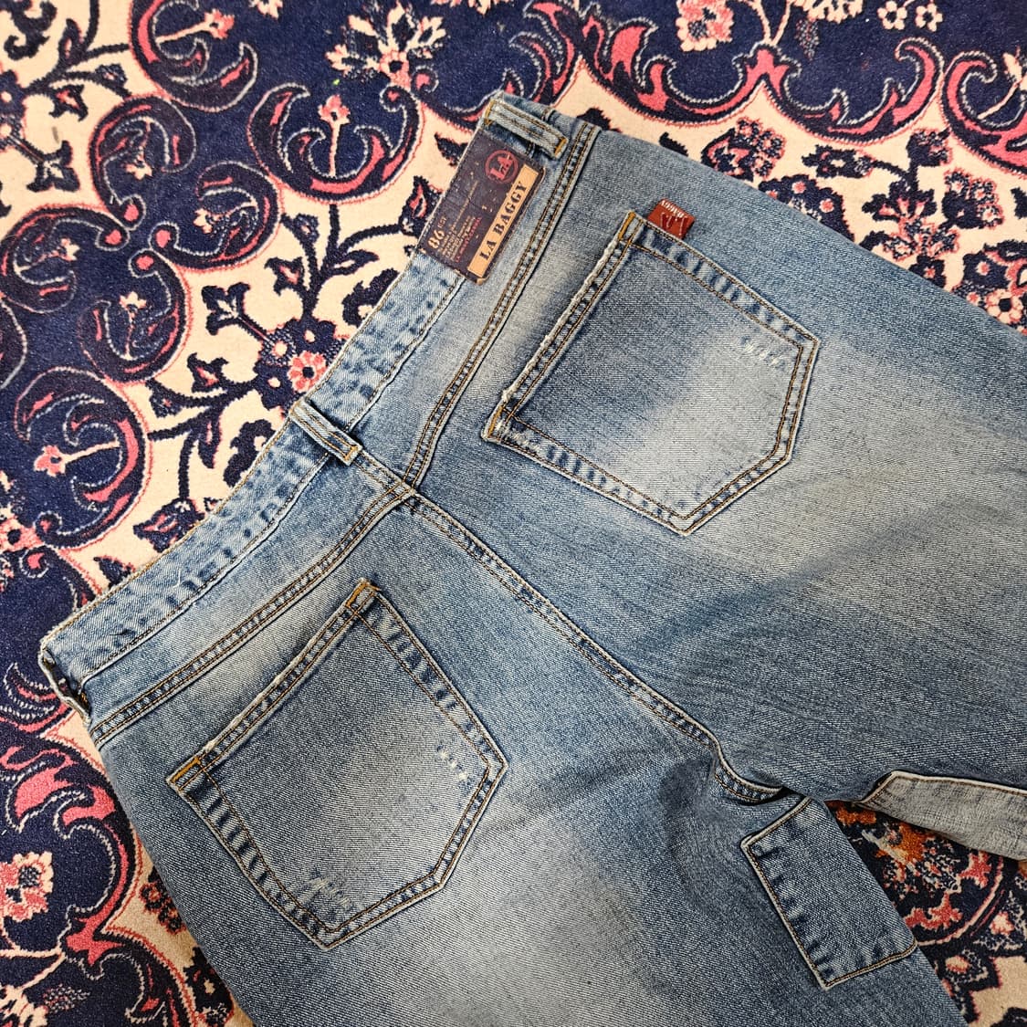 LABAGGY Company 빈티지 덧댐 워싱 레귤러핏 데님팬츠 상품이미지4