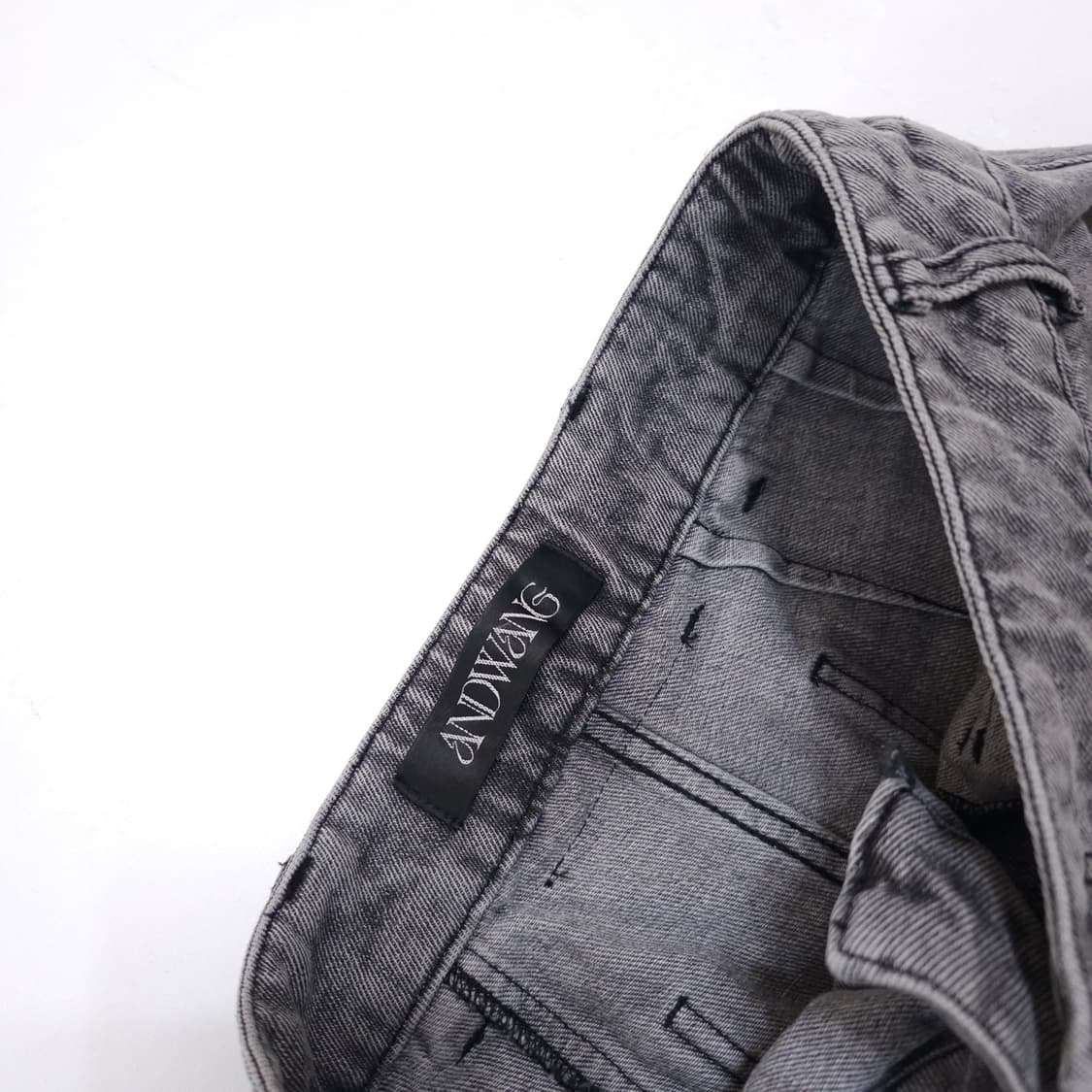 앤드왕 백 커팅 데님 팬츠 상품이미지6