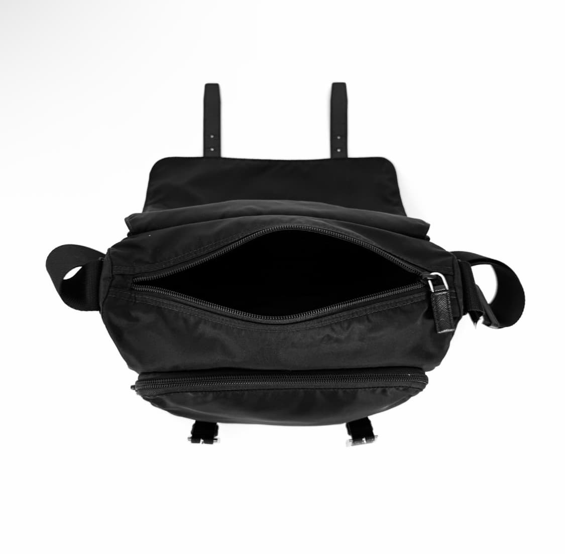 [TU] 프라다 리나일론 삼각로고 투버클 메신저백 크로스백 블랙 스몰 상품이미지7