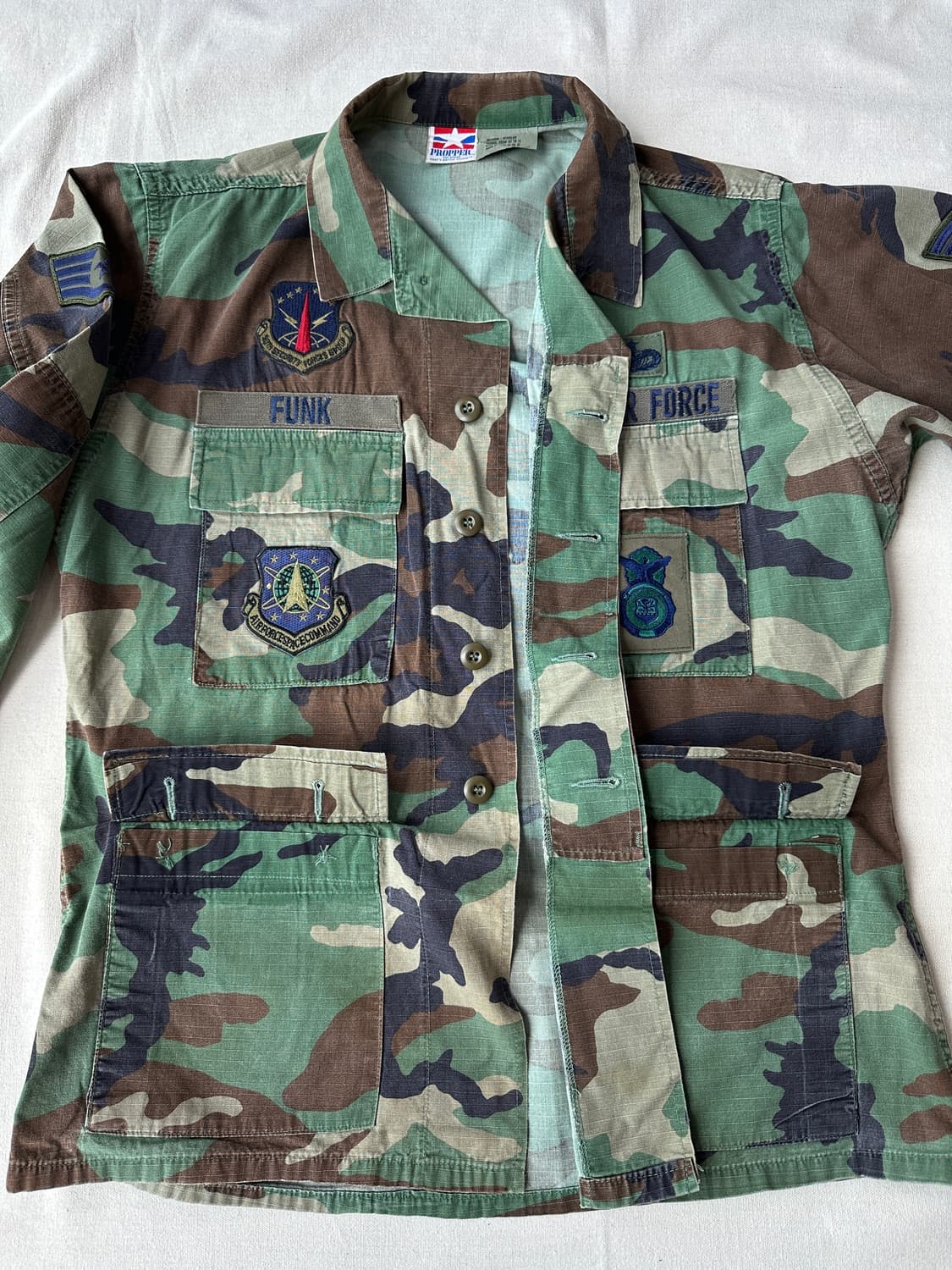 미공군 프로퍼 우드랜드 립스탑 BDU 자켓 M-R 100 상품이미지7