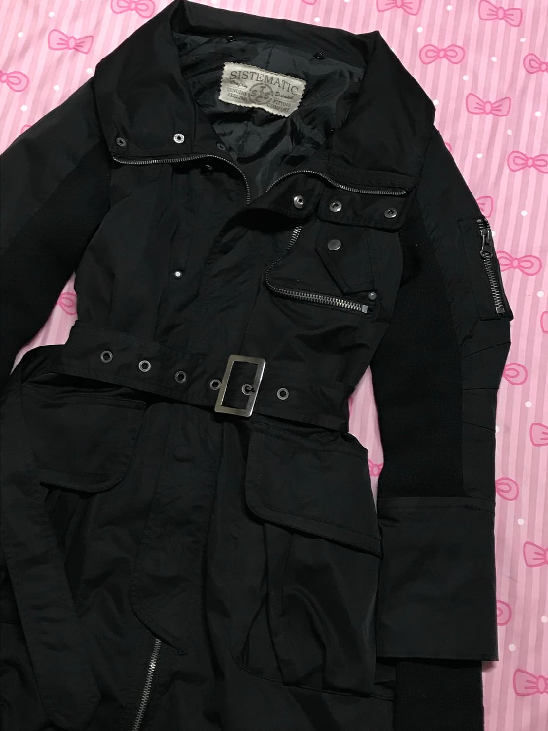 Sistematic 블랙 프렌치 스타일 자켓 상품이미지2