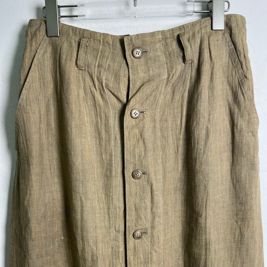 Y's 요지야마모토 린넨 버튼 롱 스커트  상품이미지4