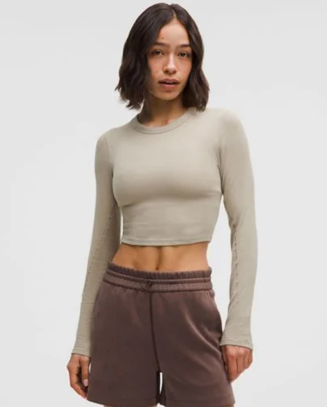 룰루레몬 홀드 타이트 스트레이트 헴 크롭 티셔츠 상품이미지1