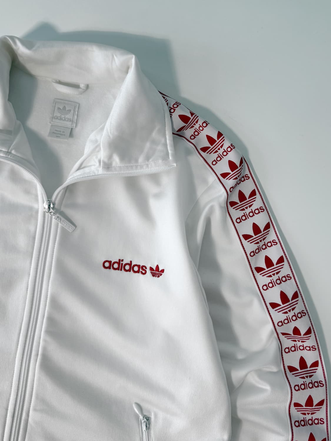 아디다스 90‘s 루즈핏 사이드라인 화이트 트랙 져지 상품이미지3