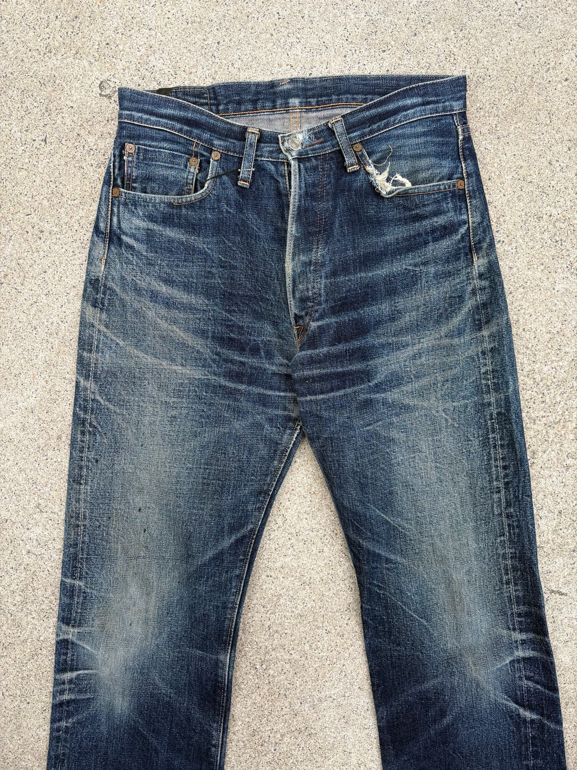 드님 by 웨어하우스 셀비지 데님 팬츠 상품이미지3