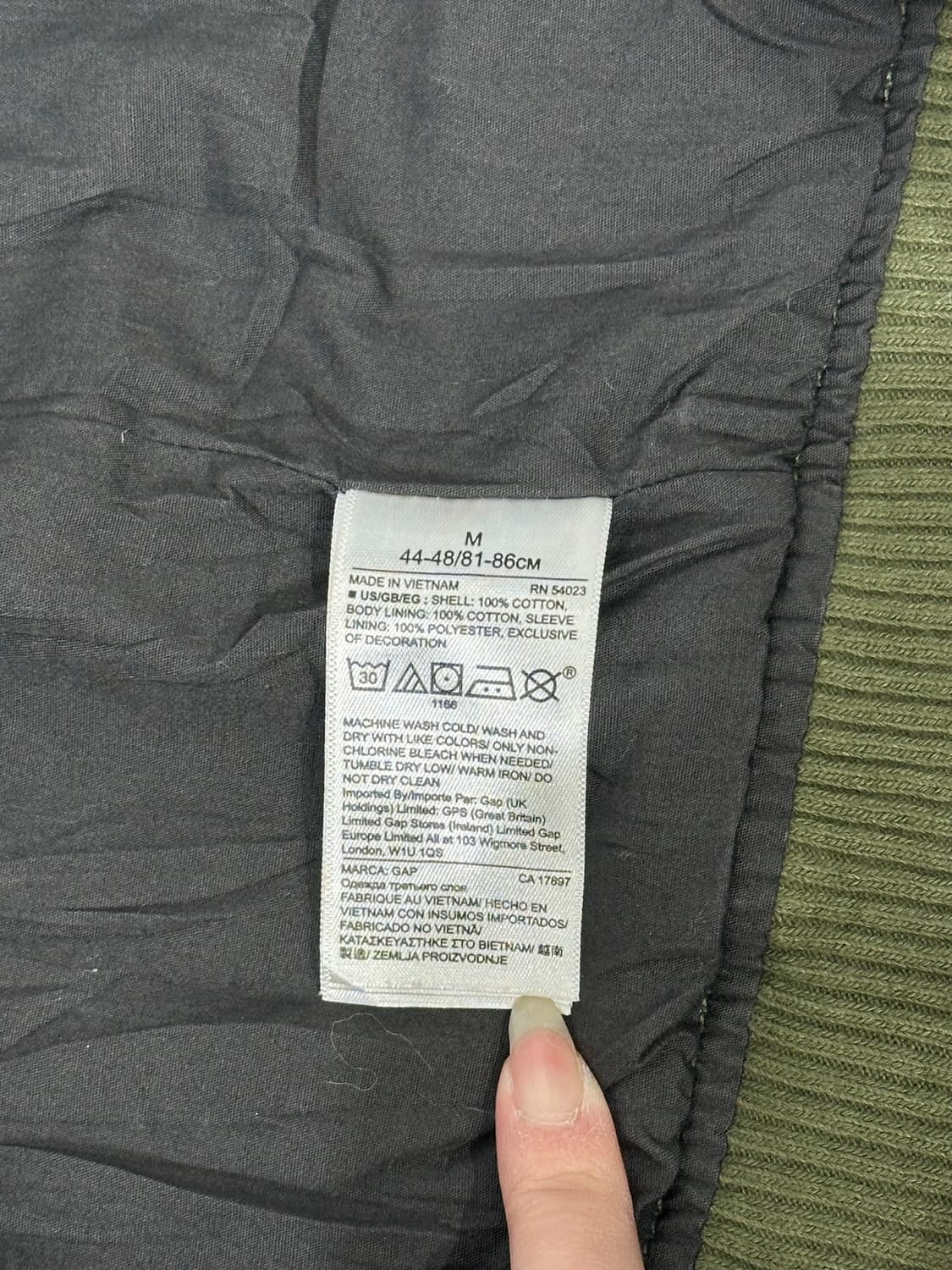 갭 카키 밀리터리 카모 잠바 블루종 자켓 M 상품이미지8