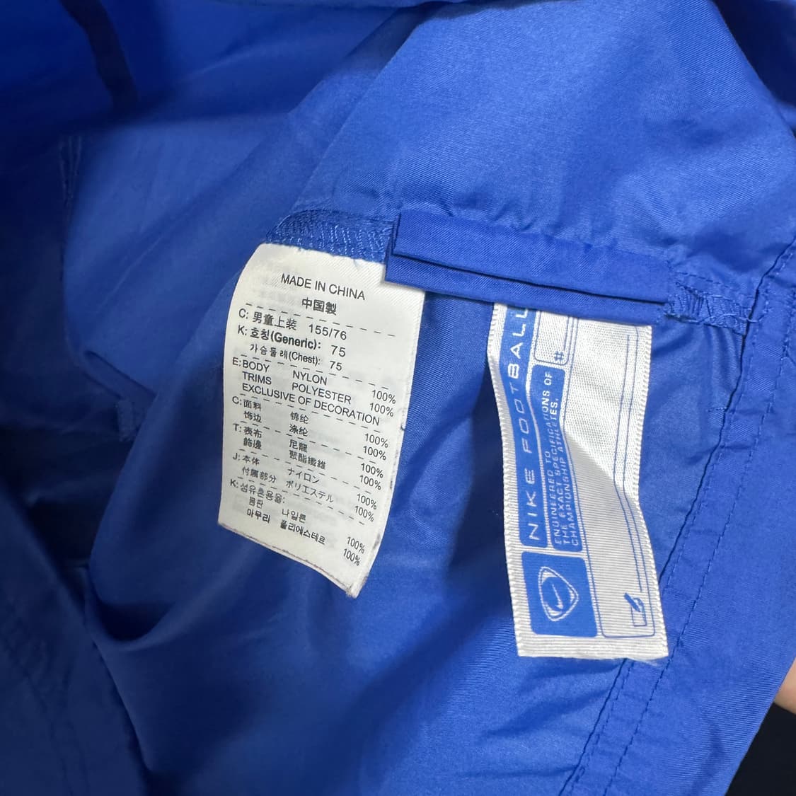 나이키 풋볼 경량 웜업바람막이 75 여성 S사이즈  상품이미지4