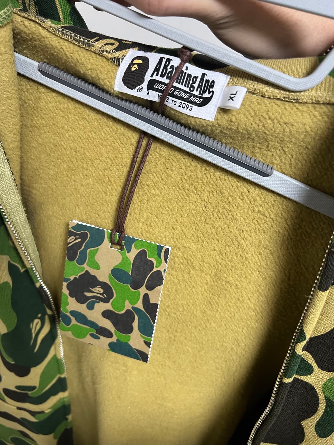 베이프 녹계 xl 실착 3회 상품이미지5