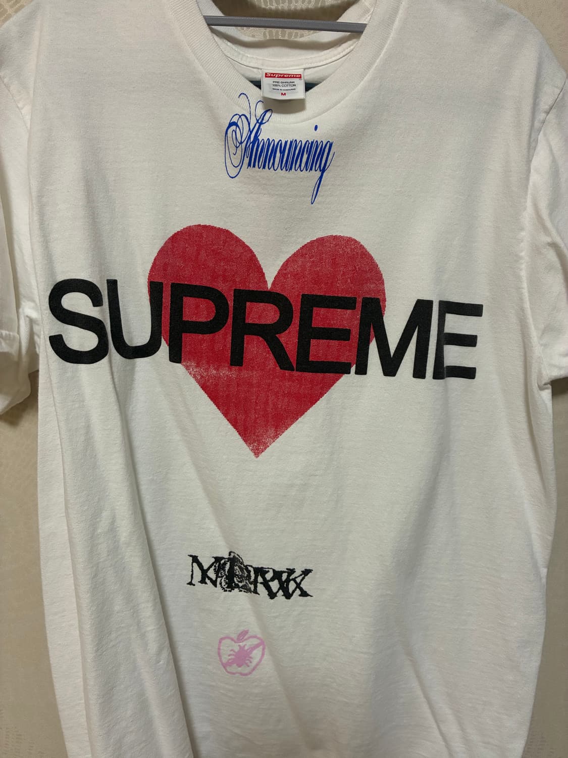 슈프림 어나운싱 티셔츠 화이트 M 상품이미지2