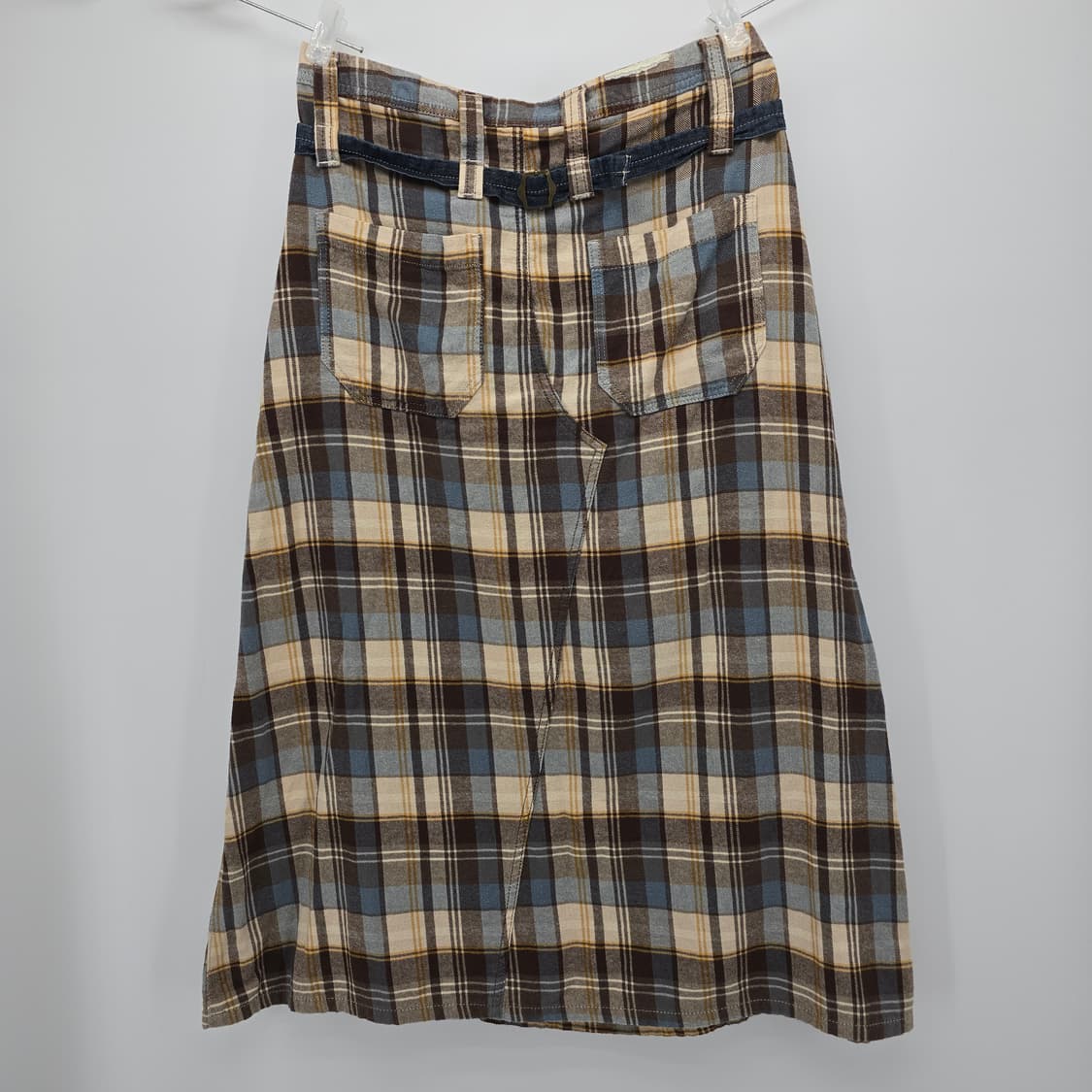 빈티지 체크 롱 스커트 상품이미지6