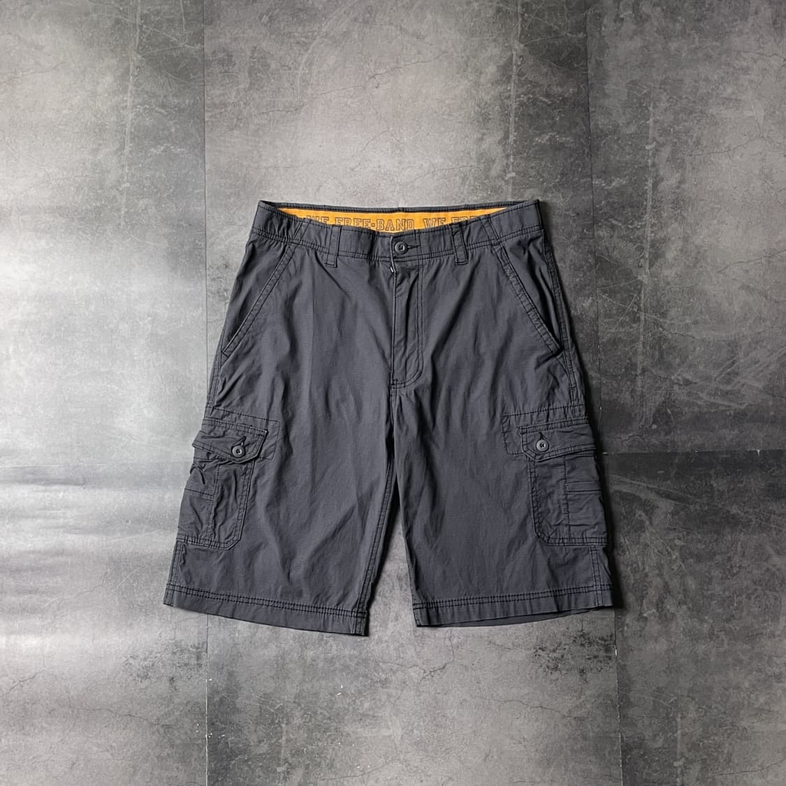 WEARFIRST 빈티지 차콜 그레이 카고 하프 팬츠 A00781 상품이미지1