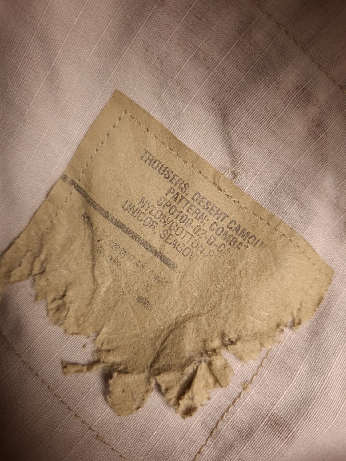 오리지날 미군 90's 사막삼색 BDU 팬츠 상품이미지3