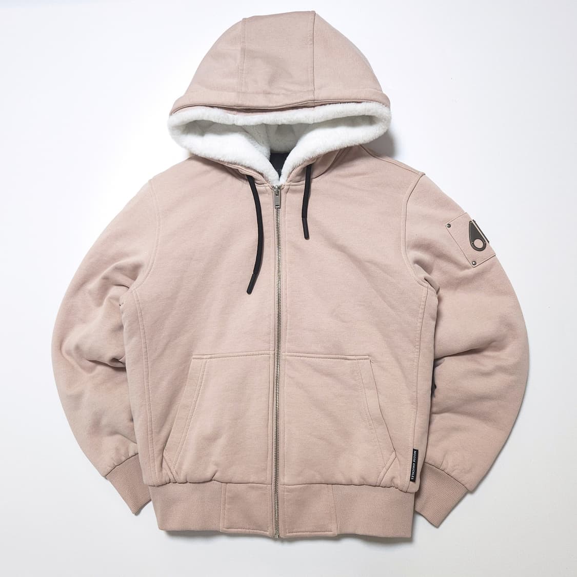 무스너클 우먼 버니스웨터 후드 집업 자켓 로즈 상품이미지1