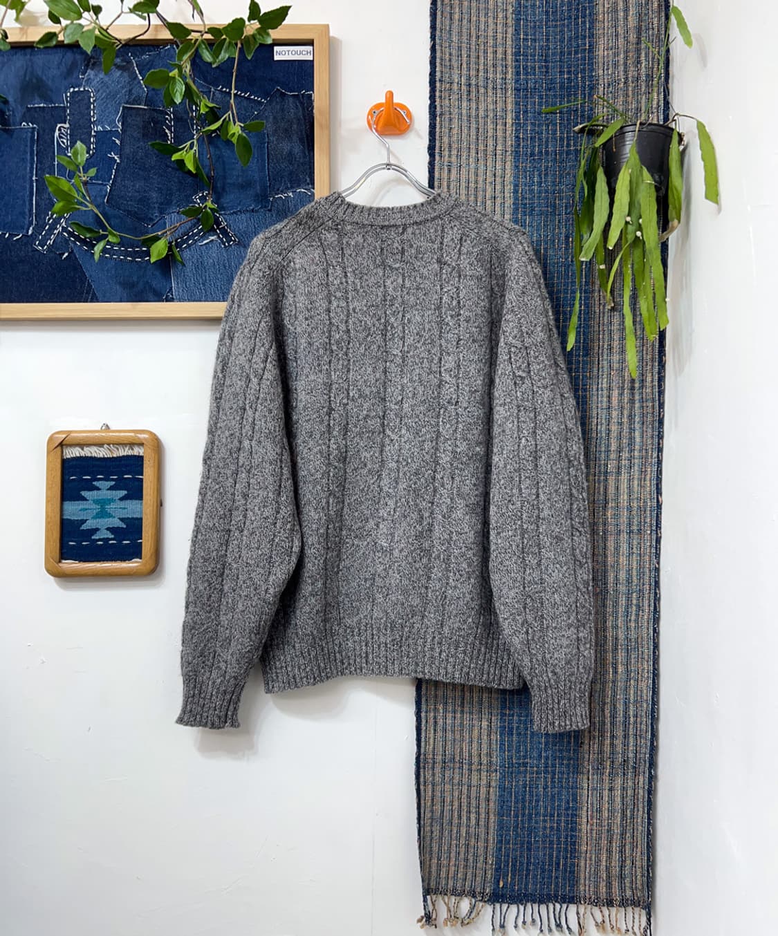 S’RIBBON Raglan Cable Knit Sweater 상품이미지2