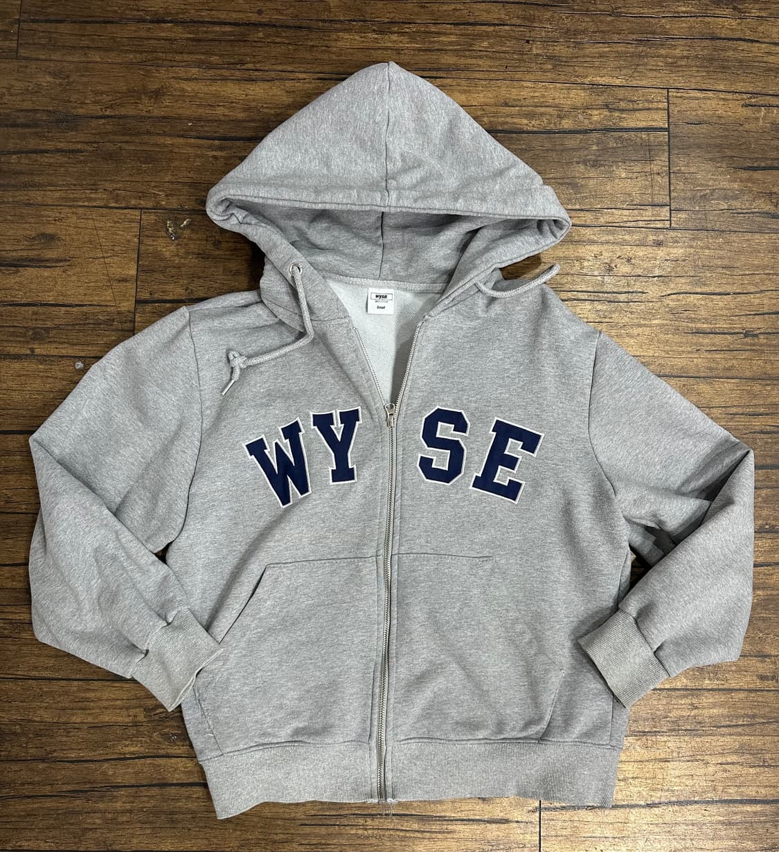 WYSE 와이즈 그레이 후드집업 스몰 상품이미지1