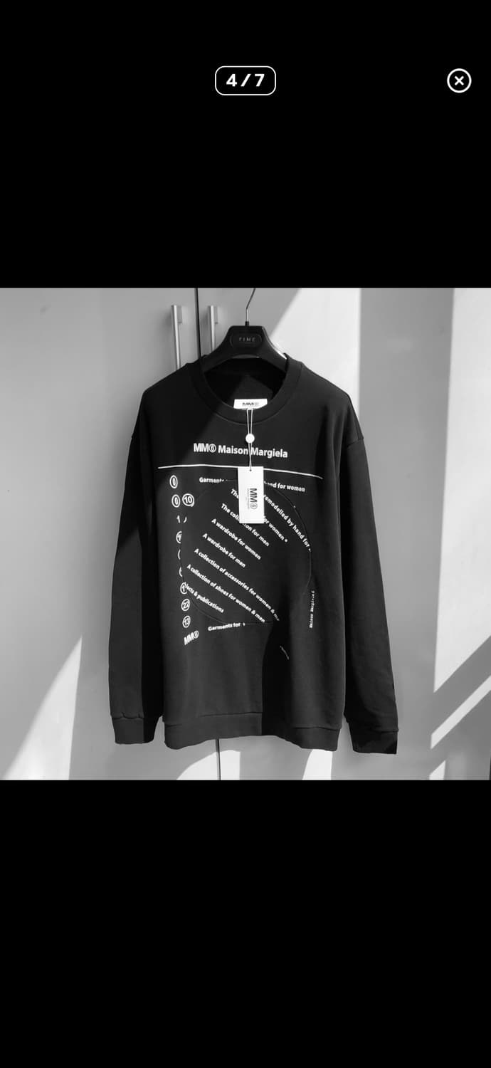 메종 마르지엘라 절개 맨투맨 상품이미지4