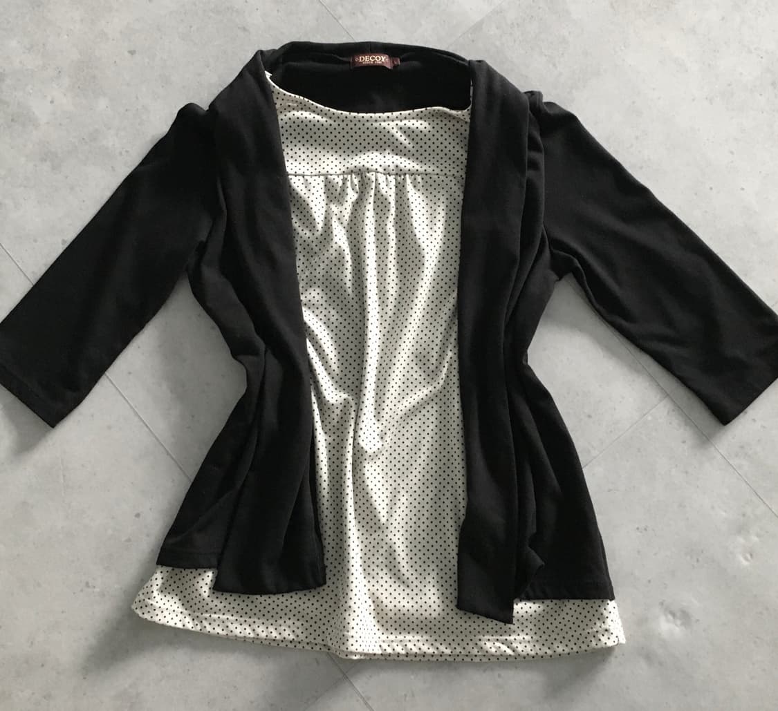 Japanese vintage dot cardigan 상품이미지1