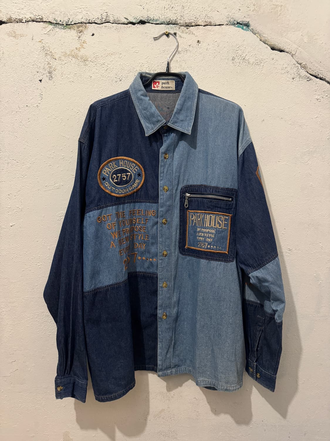 Park house 패치워크 셔츠 상품이미지1