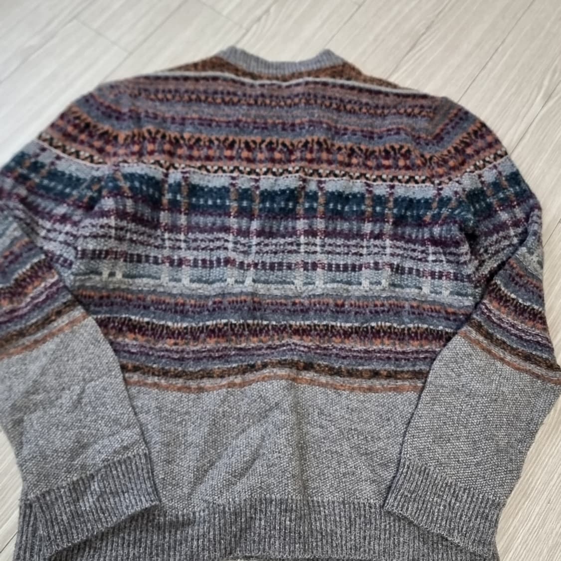 시리즈 빈티지 패턴 니트 스웨터(100) 상품이미지4