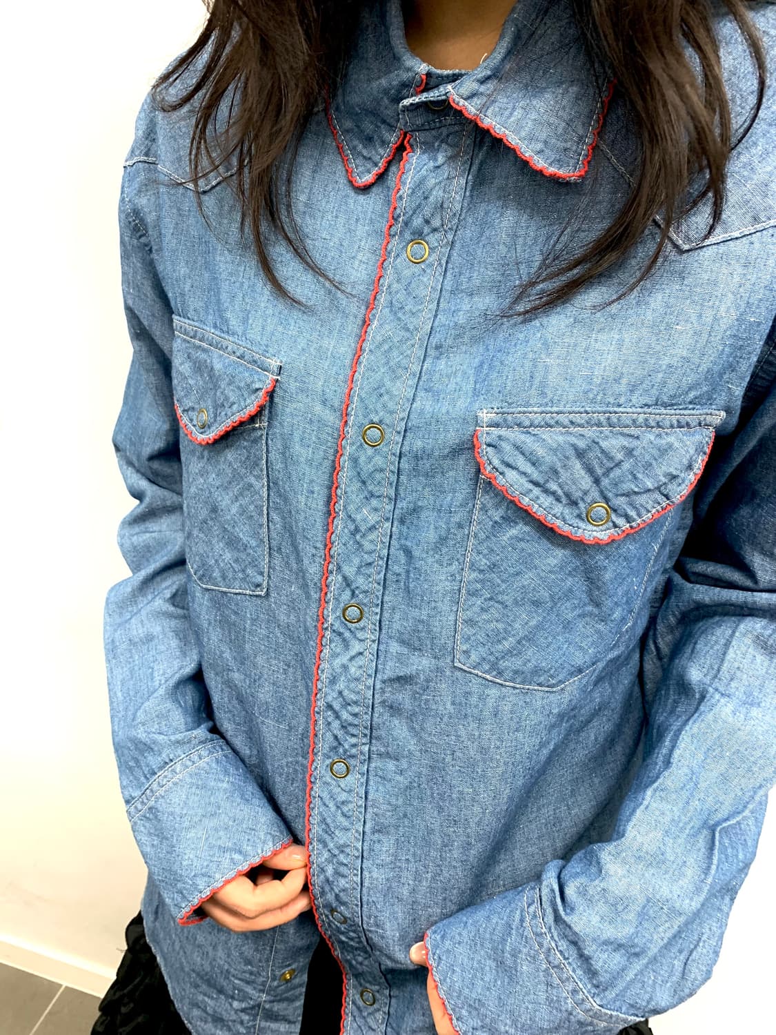 비즈빔 샴브레이 셔츠 3 상품이미지3