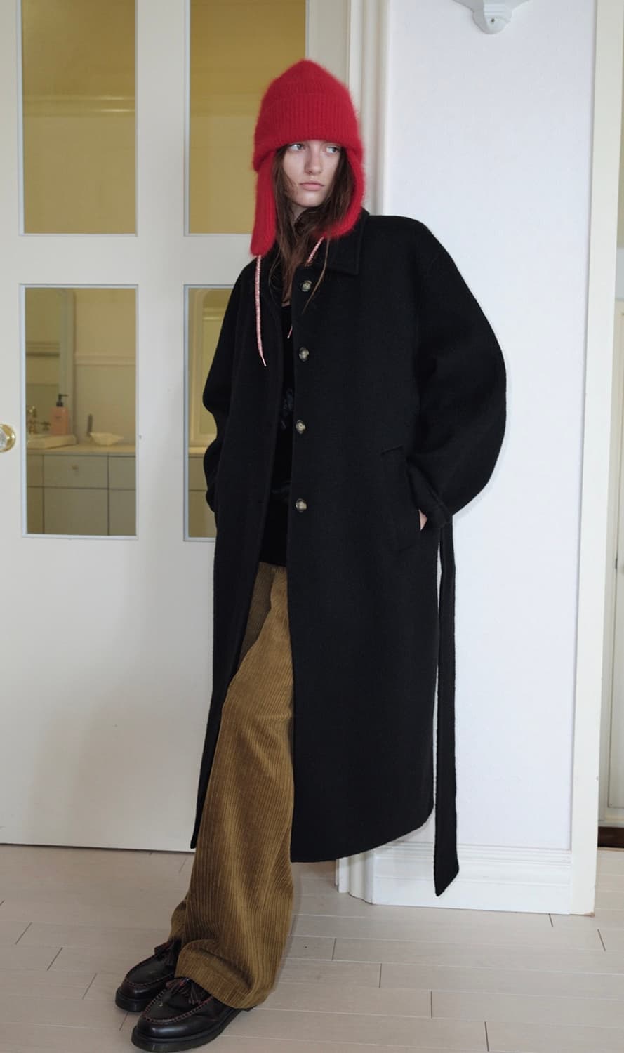 오버듀플레어 QUILTED LINING HANDMADE ALPACA CO 상품이미지2