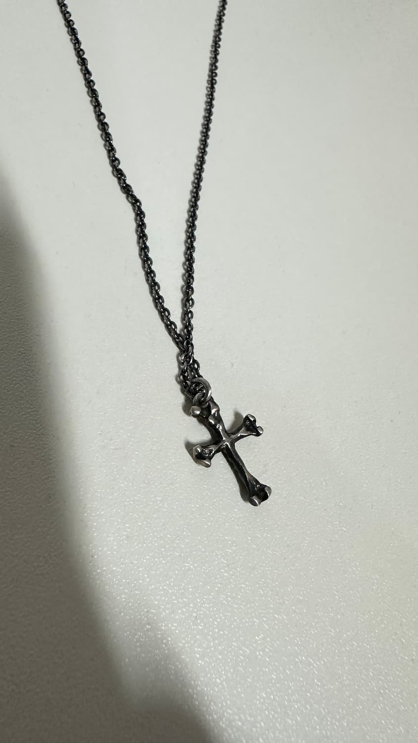 인세인개러지 조실버 bone cross 목걸이 상품이미지2
