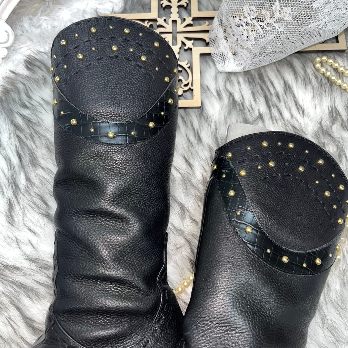 빈티지 스터드 부츠 상품이미지2