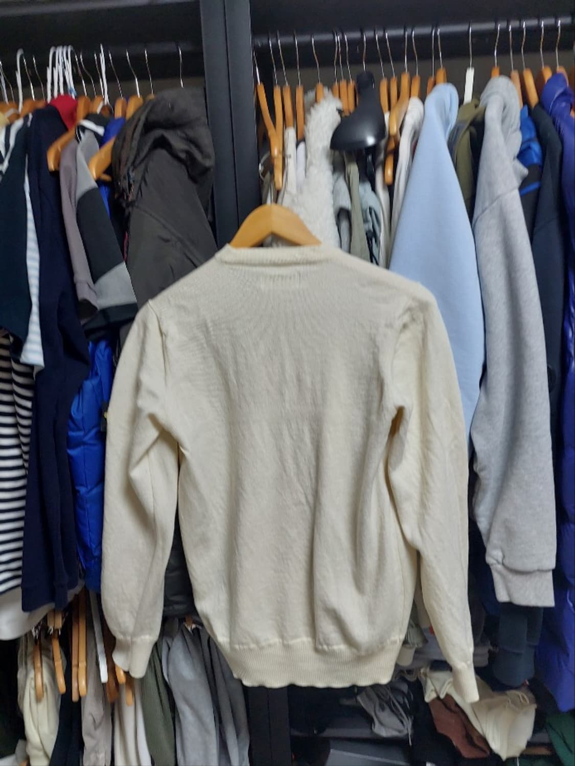 스톤아일랜드 크루넥 울 100프로 니트 아이보리 M 상품이미지8