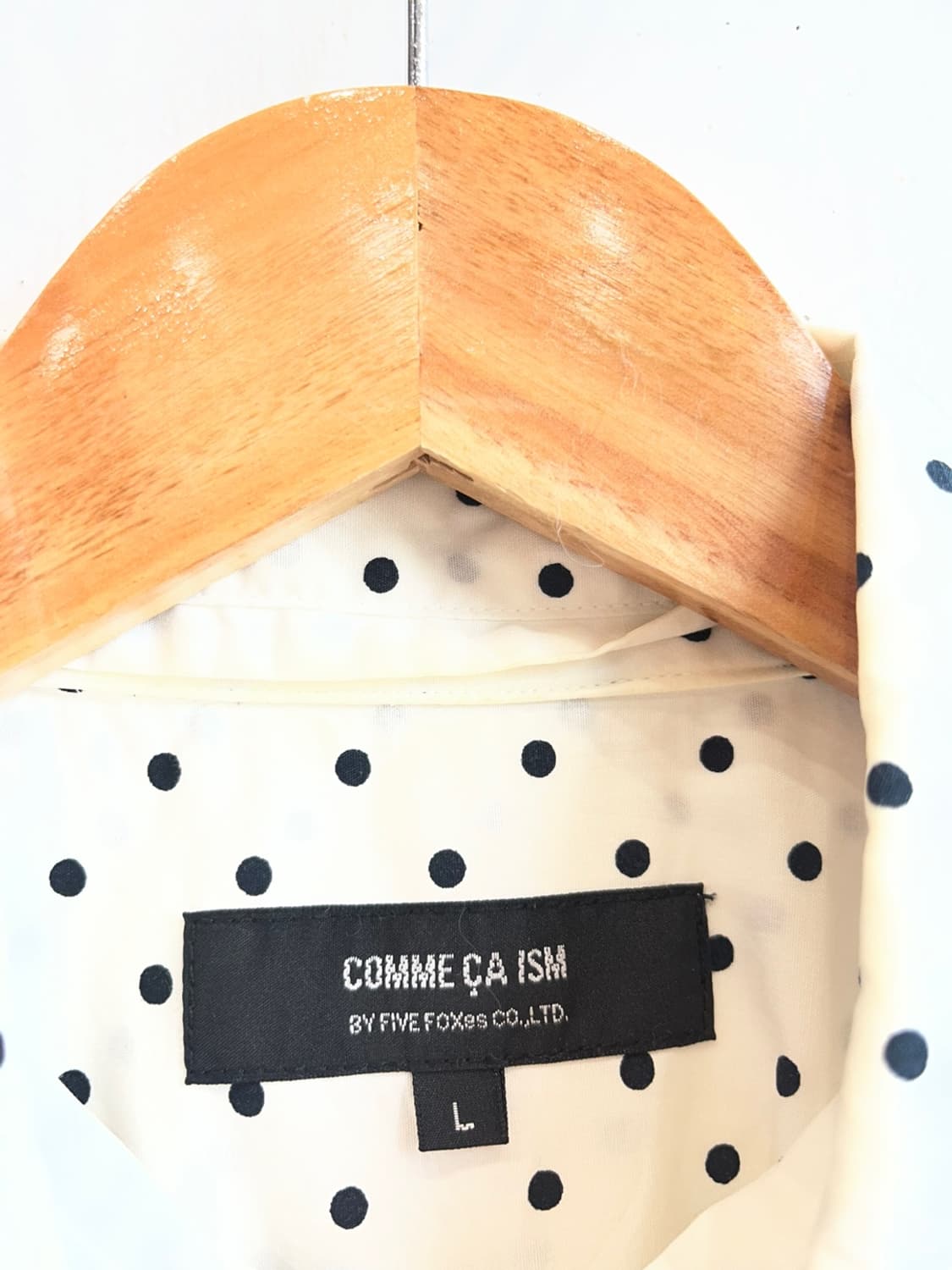 Comme Ca ism 도트 땡땡이 셔츠 상품이미지4