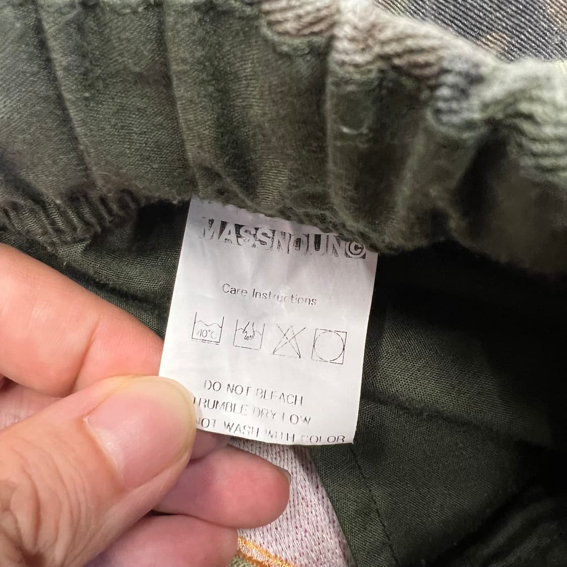 [L]매스노운 빅로고 컨버터블 와이드 카모 팬츠 상품이미지5