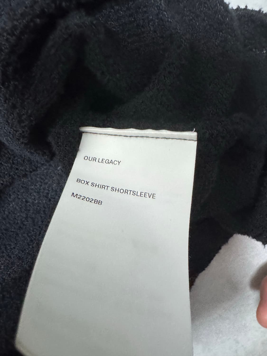 아워레가시 our legacy 블랙 셔츠 50 오라리 코모리 나이스네스 상품이미지7